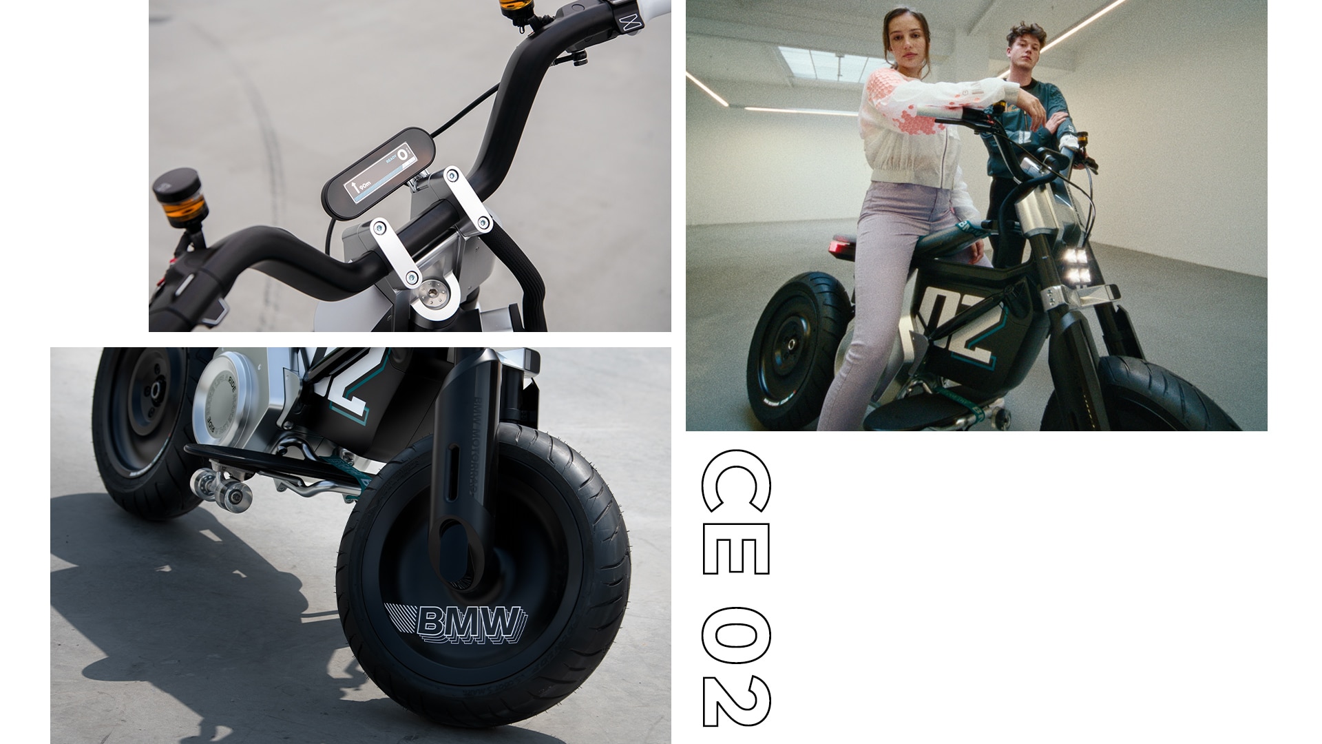 Dizajn BMW Motorrad Concept CE 02 je emocionálny a zároveň minimalistický.