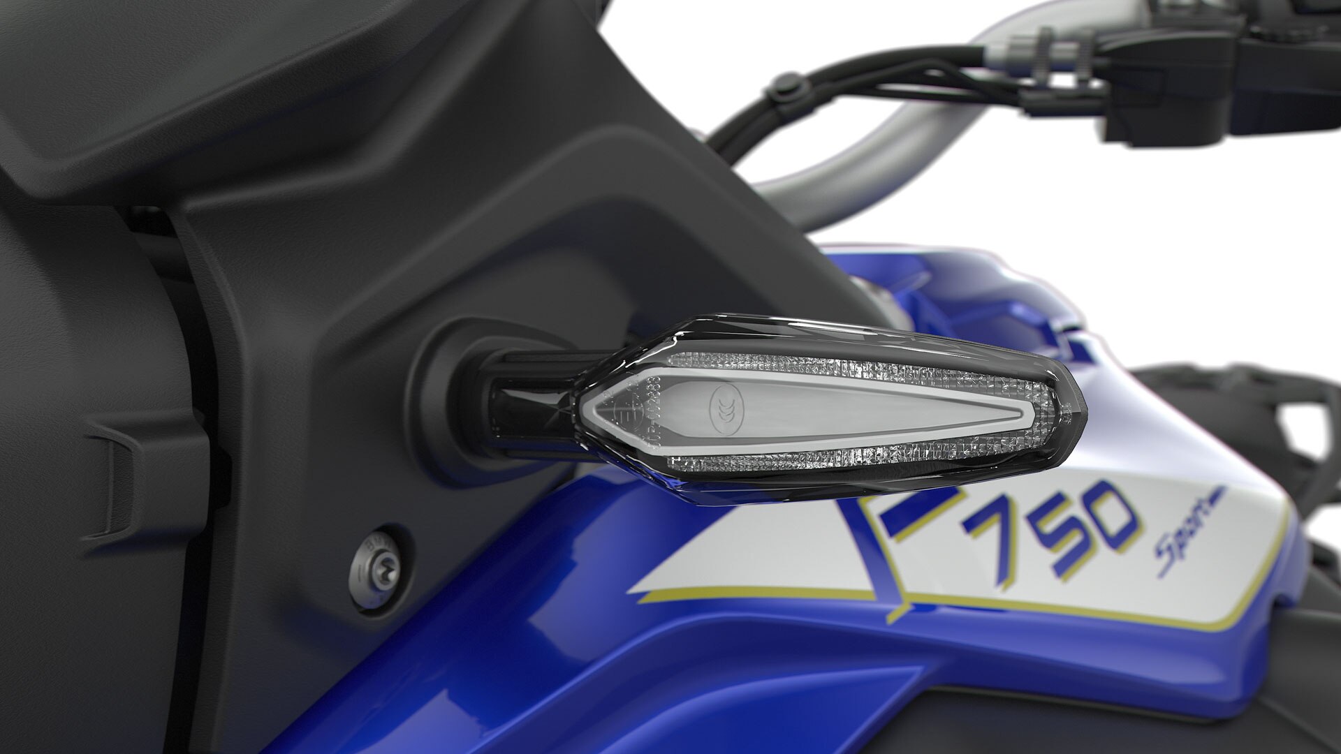 Vidíme výrazné LED smerovky modelu F 750 GS.