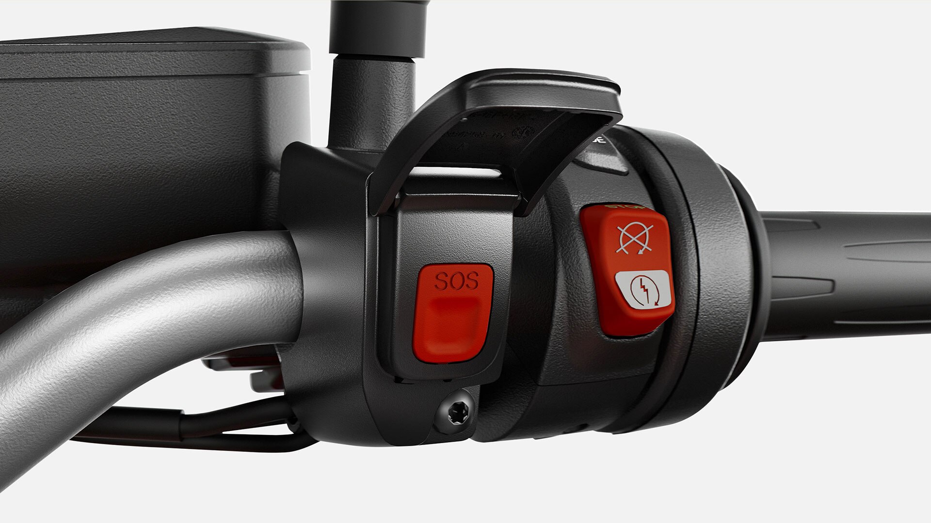 Vidíme spínač ECALL modelu F 750 GS.