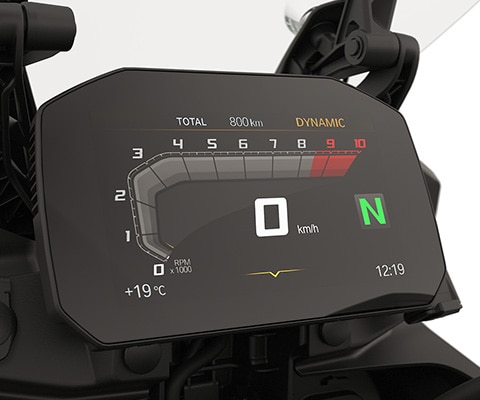 TFT displej s konektivitou modelu BMW F 800 GS