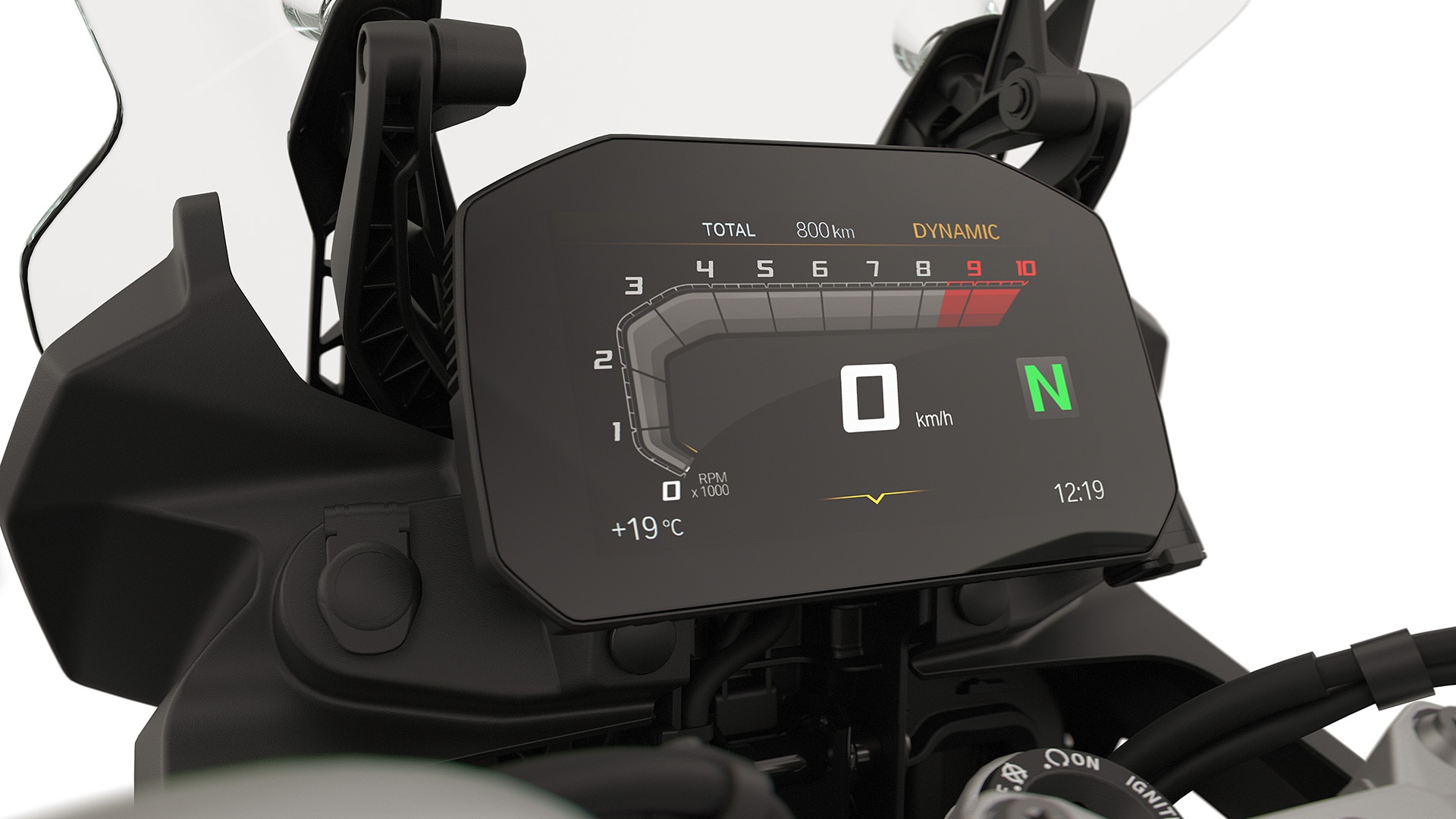 TFT displej s konektivitou modelu BMW F 800 GS