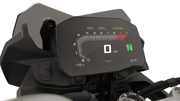 TFT displej s konektivitou modelu BMW F 800 GS