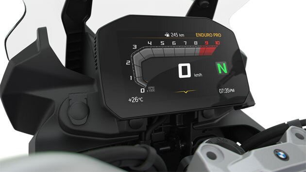 Zobrazený je 6,5“ TFT displej modelu F 850 GS.