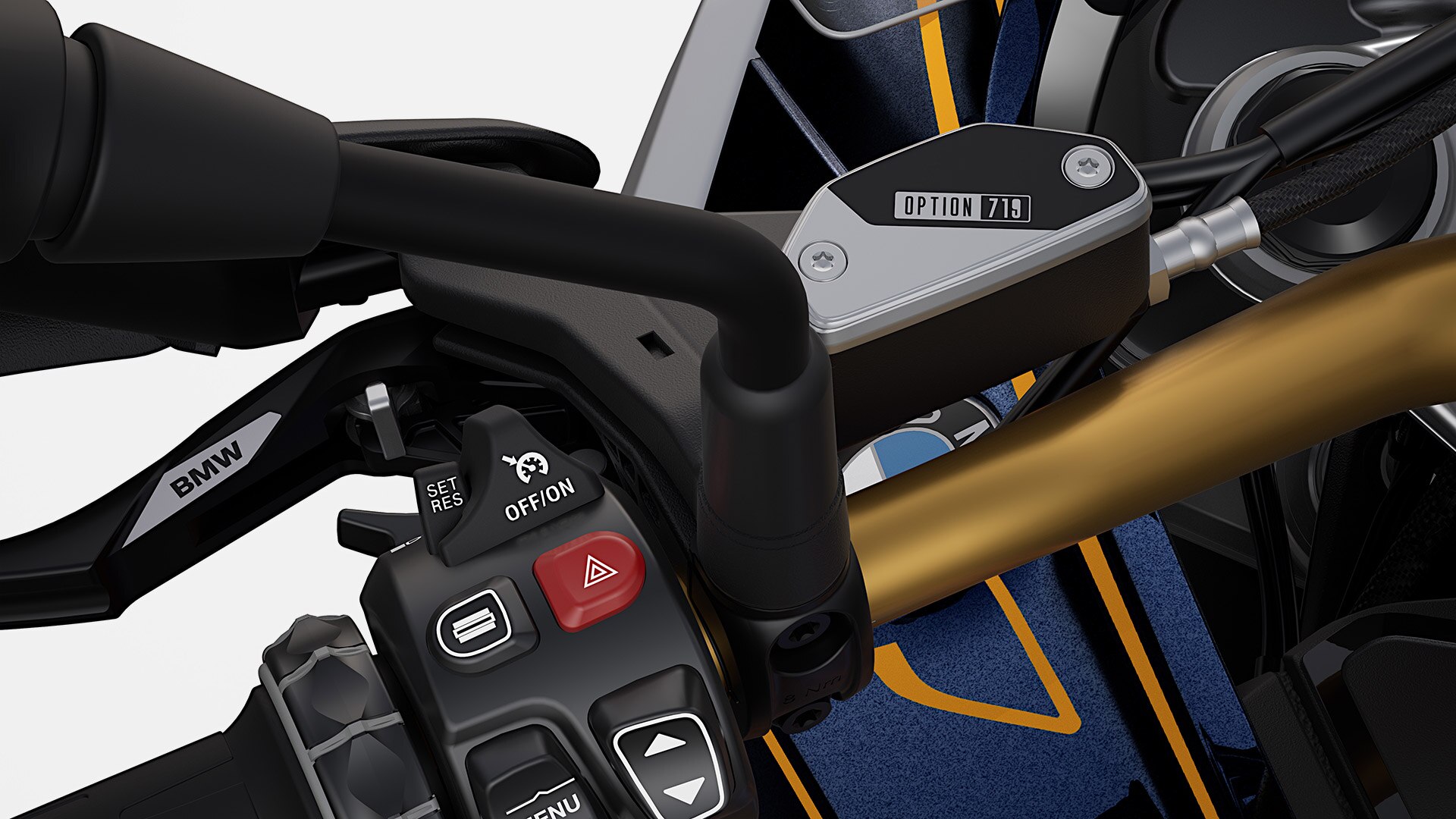 Frézované diely Option 719 modelu BMW R 1300 GS Tramuntana