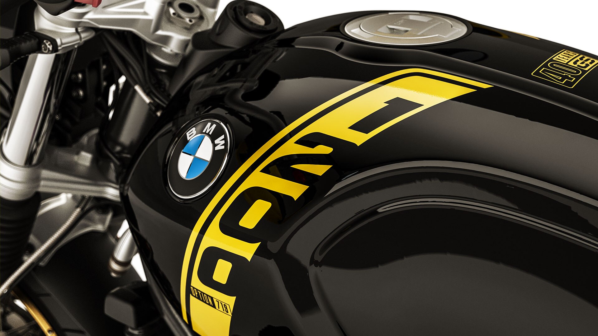 Vidíme nápis 1200 cc na nádrži modelu R nineT Urban G/S.