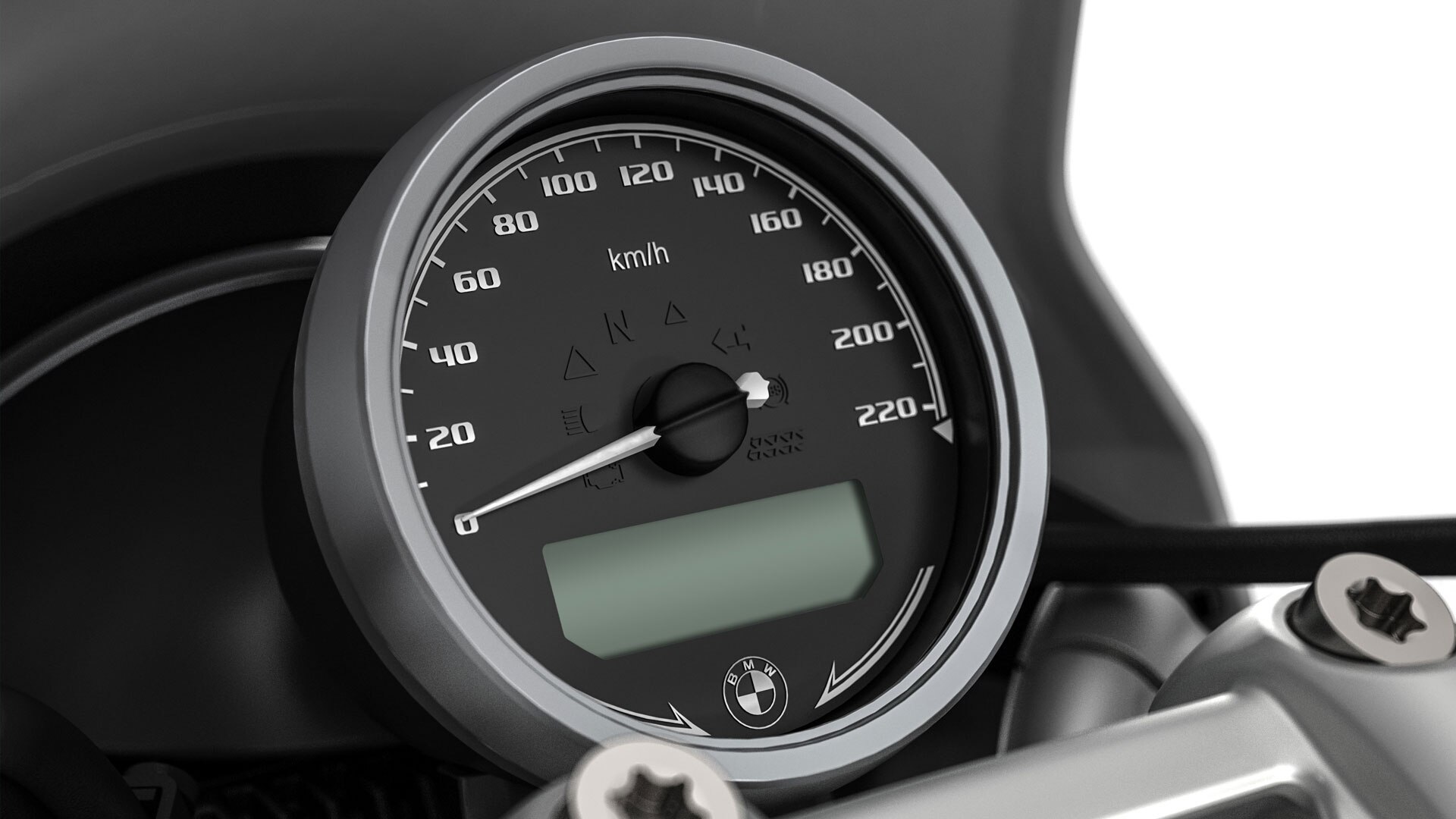 Vidíme okrúhly tachometer modelu R nineT Urban G/S.