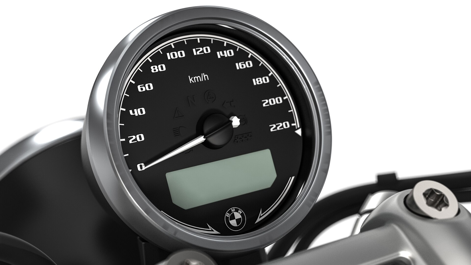 Vidíme klasický tachometer R nineT Pure.
