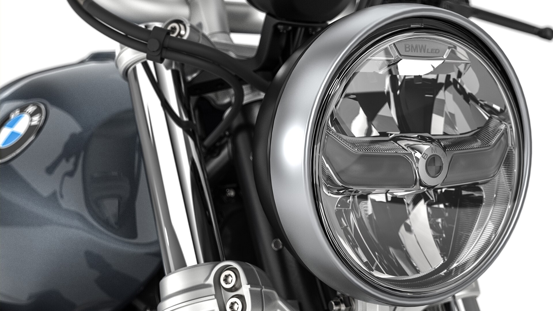 Vidíme svetlomety LED R nineT Pure.