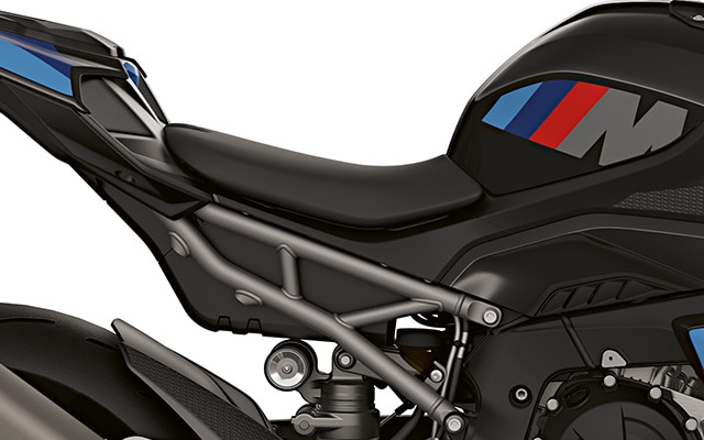 Zadný rám a kyvná vidlica modelu M 1000 R od BMW Motorrad