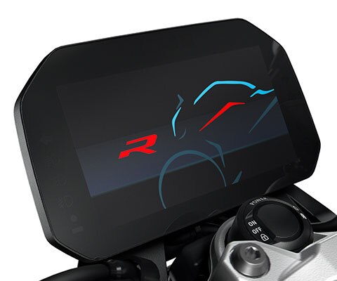 TFT displej s Konektivitou motocyklu F 900 R.