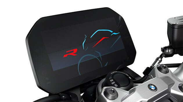 TFT displej s Konektivitou motocyklu F 900 R.