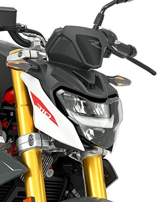 Vidíme sériový LED svetlomet a smerovku modelu G 310 R.