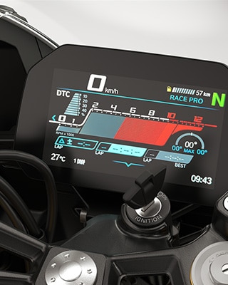 Jazdné režimy Pro a 6,5-palcový TFT displej modelu F 450 RR od BMW Motorrad
