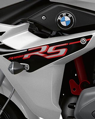 R 1250 RS v Style Sport v bielej farbe Lightwhite uni.