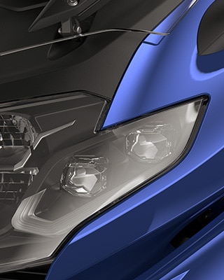 Zaostrené na LED svetlomet.